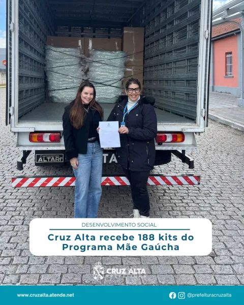 Cruz Alta recebe 188 kits do programa Mãe Gaúcha