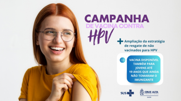 SAÚDE> Vacinação contra HPV é ampliada para jovens de 15 a 19 anos