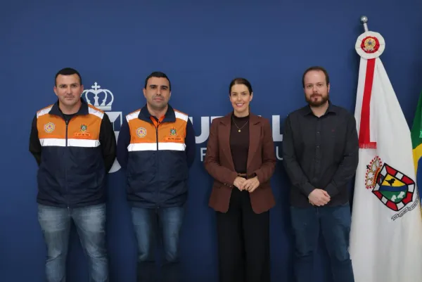 Prefeita Paula recebe coordenador regional da Defesa Civil em Cruz Alta