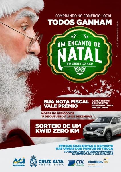 Campanha de Natal Comprando no comércio local -todos ganham segue em C. Alta
