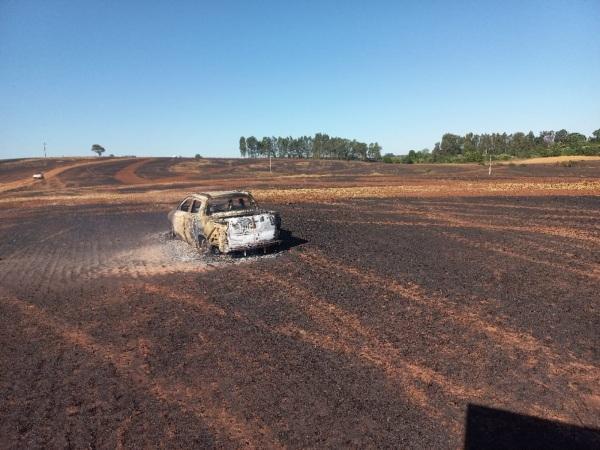 Incêndio é registrado em Lavoura às margens da RST-481 em Fortaleza dos Valos