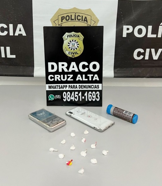 PRISÃO> Polícia Civil prende indivíduo por tráfico de drogas em Cruz Alta