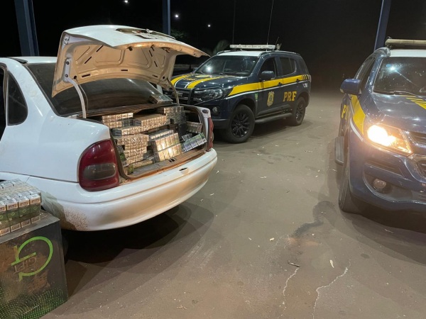 PRF apreende carga de cigarros paraguaios em Ijuí