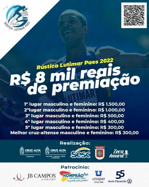 Rústica Lutimar Paes será no próximo sábado e tem 