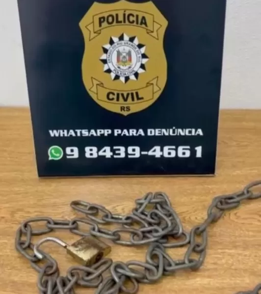 Homem é preso por manter companheira acorrentada em Tupanciretã