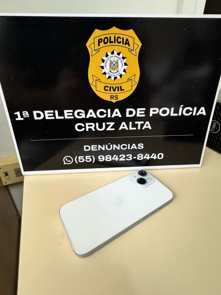 Polícia Civil Recupera iPhone 15 Furtado de Menina em Cruz Alta