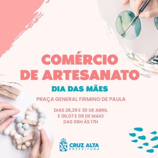 SMDS realiza comércio artesanal para o Dia das Mães