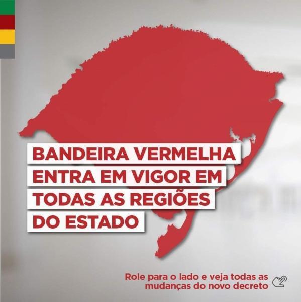 RS publica decreto da bandeira vermelha e permite retomada das aul presenciais