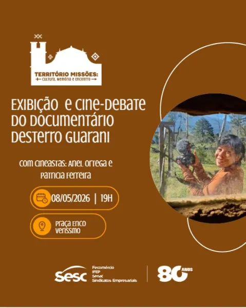 SESC: Cruz Alta recebe cinema guarani no projeto Território Missões