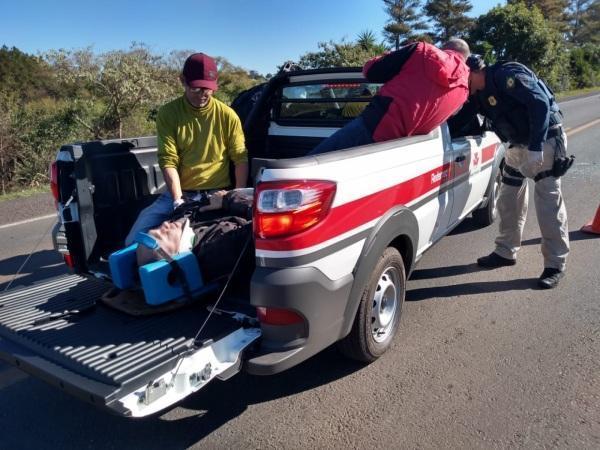 Acidente de trânsito na BR 158 em Cruz Alta