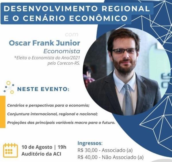 Cenários e perspectivas para a econômica serão discutidos no Tá na Hora Cruz A