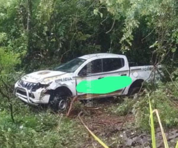 Saída de pista de viatura da Brigada Militar éregistrado na ERS-342, Cruz Alta