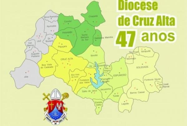 Hoje, Diocese de Cruz Alta completa 47 anos de instalação.