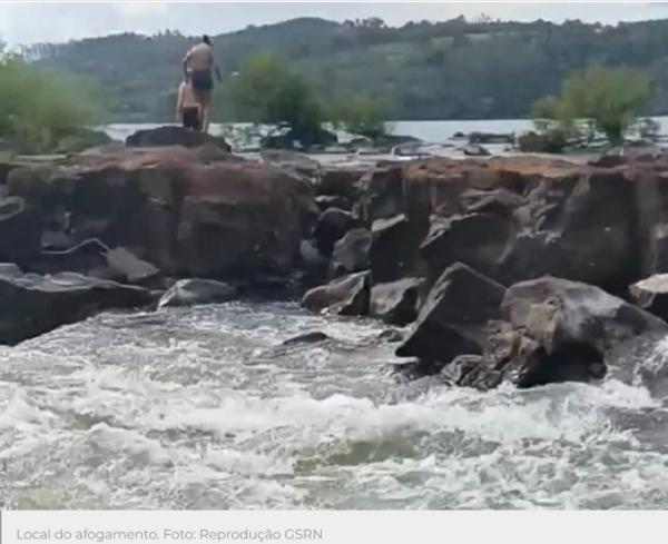 Adolescente cai e desaparece no Salto do Roncador no Rio Uruguai neste domingo