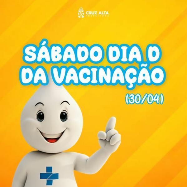 Sábado é o Dia D de Vacinação contra gripe e sarampo em Cruz Alta