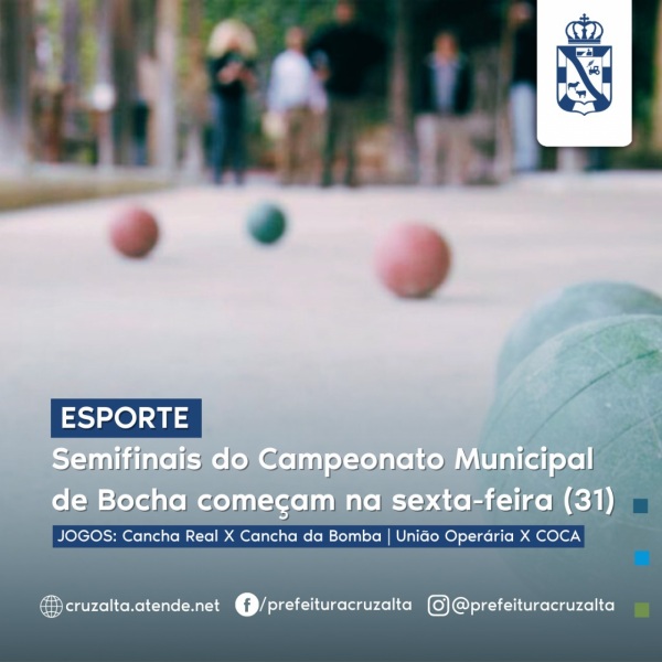 CAMPEONATO DE BOCHA> Semifinais começam hoje, com jogo na Cancha Real