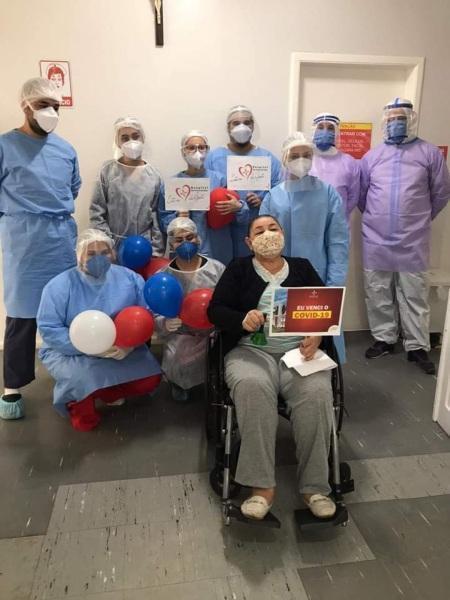 Mais um paciente recuperado da Covid-19 recebe alta hospitalar em Cruz Alta