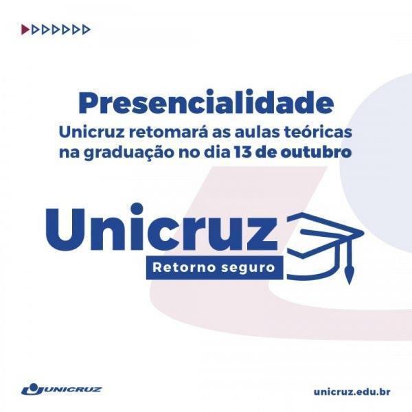 Unicruz retomará as aulas teóricas na graduação