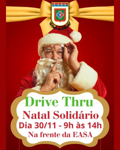 É HOJE> Drive thru do Natal Solidário da EASA em Cruz Alta