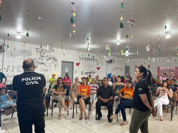 Polícia Civil de Cruz Alta participa de atividades no CRAS Sol em Cruz Alta