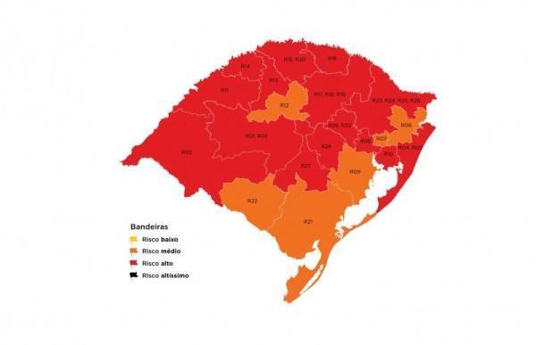 Mapa definitivo do Distanciamento Controlado confirma 15 regiões em vermelho