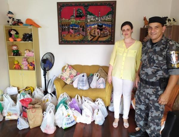 BRIGADA MILITAR DE CRUZ ALTA REALIZA ENTREGA DE ALIMENTOS