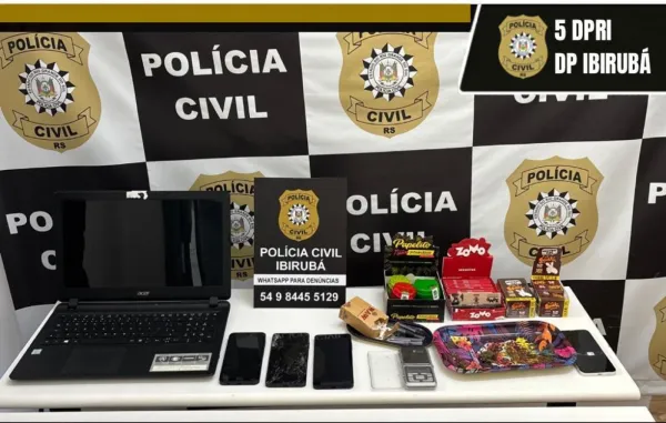 Polícia realiza operação e apreende materiais ligados ao tráfico em Ibirubá