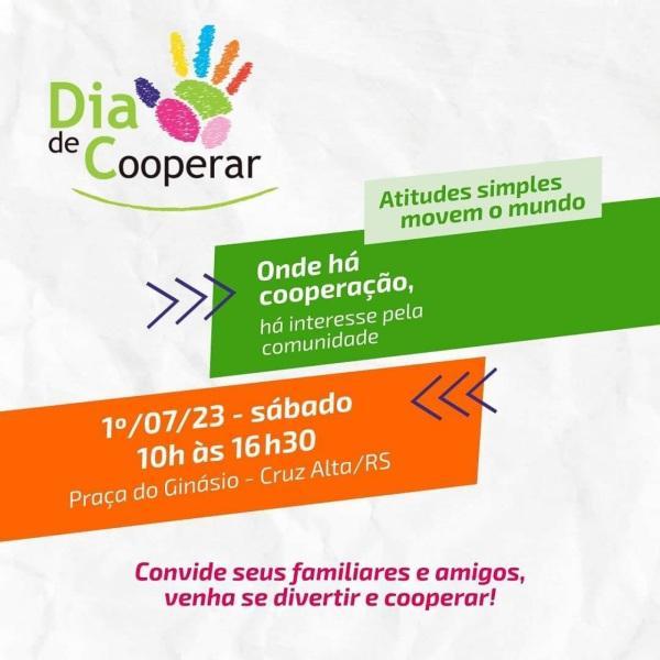 Dia C de Cooperar: atividades serão realizadas neste sábado em Cruz Alta