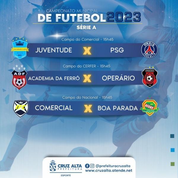 Hoje tem mais uma rodada do Campeonato Citadino de futebol de campo
