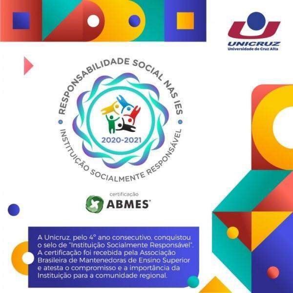 Unicruz conquista  selo Instituição Socialmente Responsável da ABMS