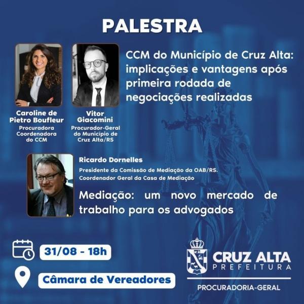 Câmara de Conciliação é tema de palestra nesta quinta-feira