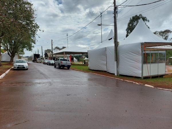 Parque de exposições de Cruz Alta nos preparativos finais para a XVI Fenatrigo