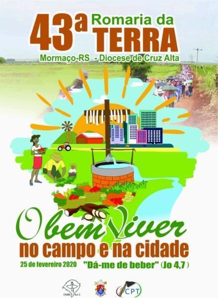 43ª Romaria da Terra será na Diocese de Cruz Alta em Mormaço
