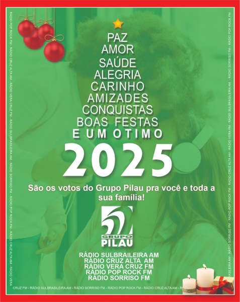 01º DE JANEIRO DE 2025> FELIZ ANO NOVO CRUZ ALTA !
