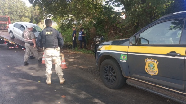 TRÂNSITO> PRF atende acidente com morte em Santa Rosa
