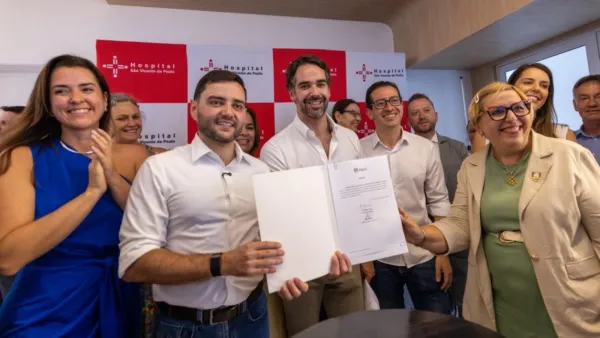 Governador e vice inauguram novo centro de esterilização do São Vicente