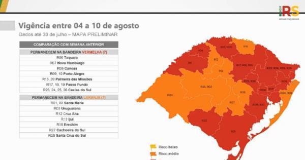 Cruz Alta permanece na bandeira laranja no distanciamento controlado