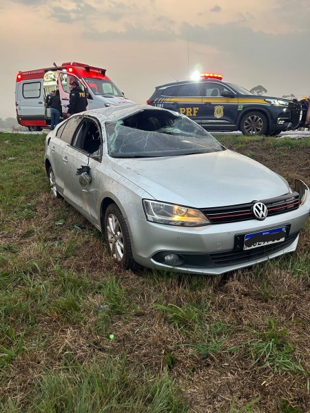 Trevão_Capotamento resulta em morte em Cruz Alta