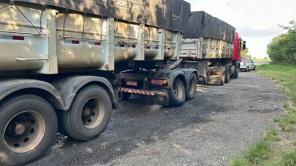 BR-158: Princípio de incêndio em carreta na tarde da segunda-feira 