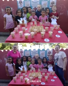 REDE MUNICIPAL DE ENSINO> Merenda especial de Páscoa encanta alunos