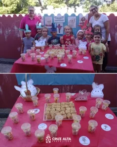 REDE MUNICIPAL DE ENSINO> Merenda especial de Páscoa encanta alunos