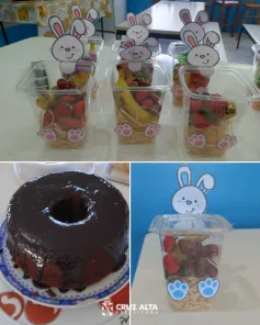 REDE MUNICIPAL DE ENSINO> Merenda especial de Páscoa encanta alunos
