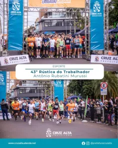 Mais de 400 atletas participam da 43ª Rústica do Trabalhador em Cruz Alta