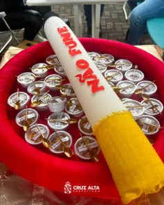 Ação marca o Dia Mundial Sem Tabaco e incentiva pessoas a parar de fumar