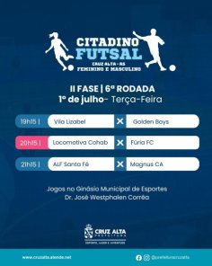 DAQUI A POUCO> Mais uma rodada do Citadino de Futsal Masculino e Feminino