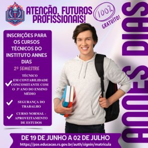 Instituto Annes Dias encerra hoje inscrições para cursos técnicos gratuitos