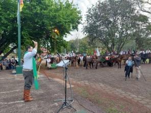 Chegada da Chama Crioula e início dos festejos farroupilhas em Cruz Alta