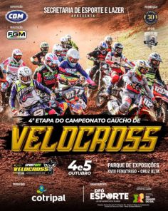 FENATRIGO> Cruz Alta sedia 4ª etapa do Campeonato Gaúcho de Velocross