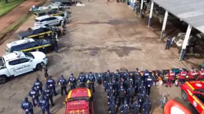 Exército reúne instituições em exercício de emergência em Cruz Alta