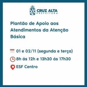 Confira o funcionamento de alguns serviços em Cruz Alta no Dia dos Finados